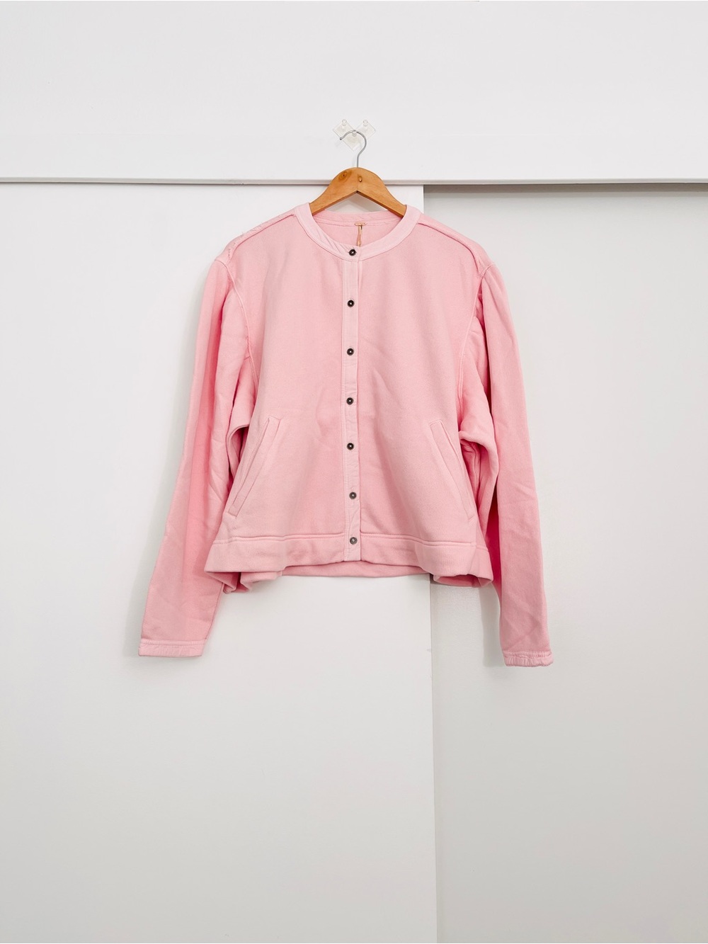 NWOT Free People Nomad Cardi Cardigan Sweater Pink Size Medium